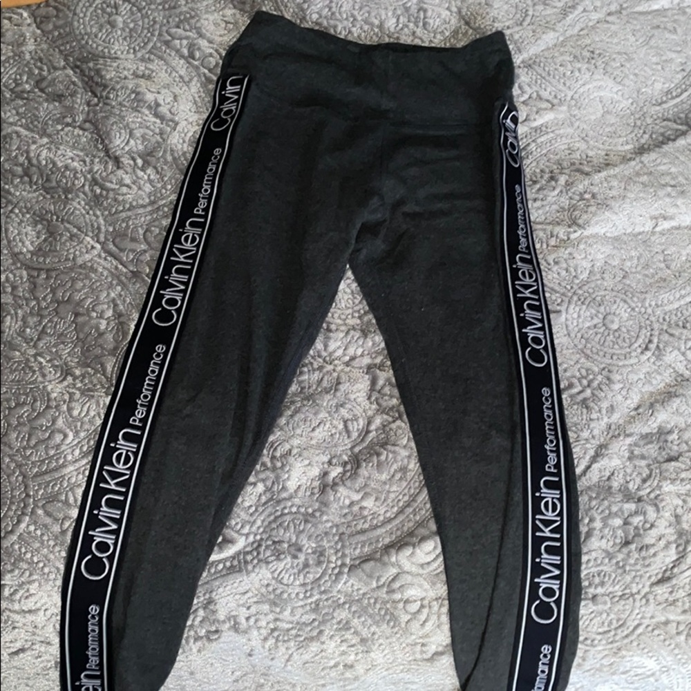 grey calvin klein leggings